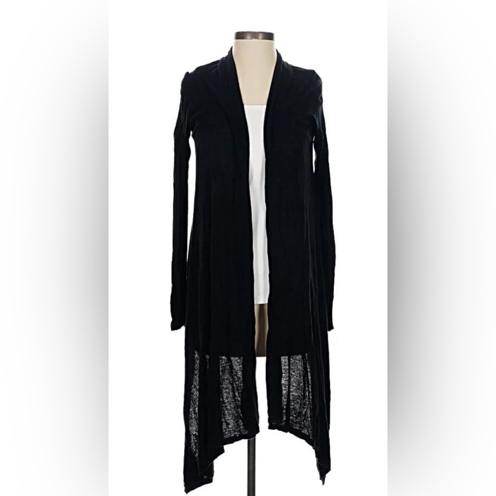 NWT BCBGMaxAzria Sheer Black sweater boho shabby night out